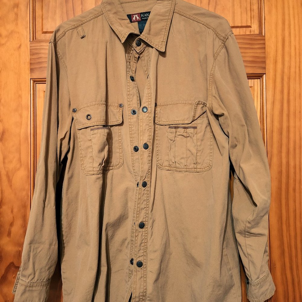 Kakadu Men's Cable shirt size M color mustard